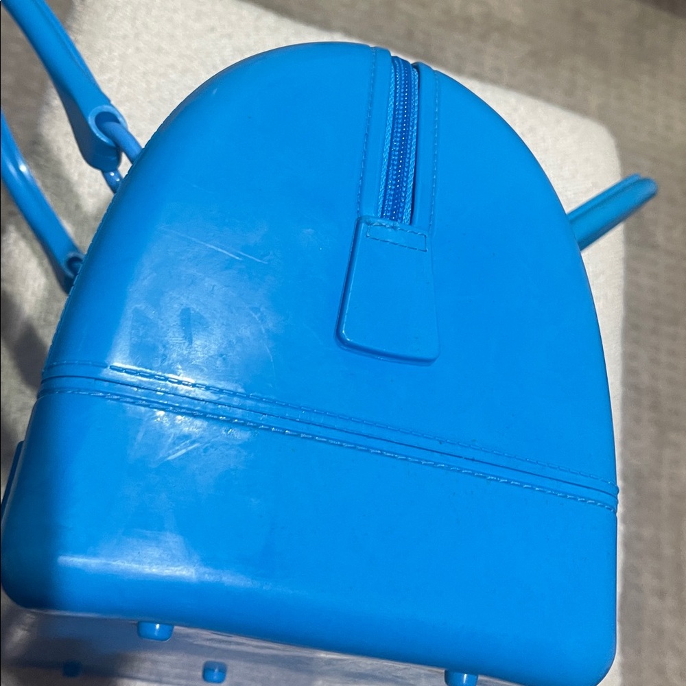 Vintage Furla Electric Blue Re-Candy Satchel - Picture 4 of 6